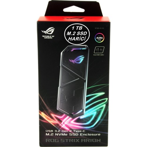 Asus ROG Strix Arion 1 TB M.2 NVMe USB 3.2 Gen2 Type-C Harici SSD