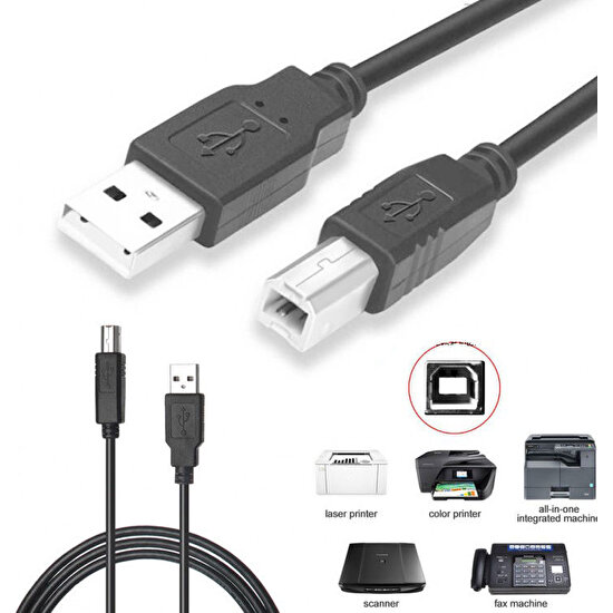 Moonkip Hp Laserjet 2420 USB Yazıcı Printer Ara Bağlantı Kablosu