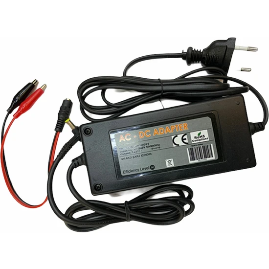 Ata Elektronik 6 Volt 4 5 7 12 Amper Aküler Için Şarj Cihazı Adaptör 3.5 Amper Kesicili