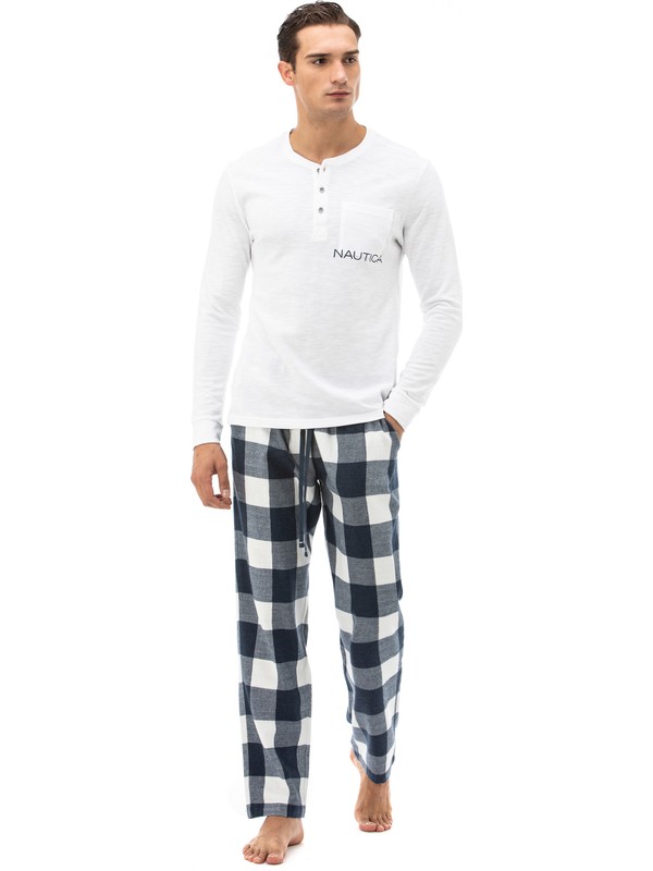 Nautica Erkek Beyaz Pijama Takim Ntm012pjtk Bey Fiyati