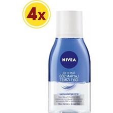 Nivea Make Up Expert Çift Fazlı Göz Makyaj Temizleyici 125 ml x 4 Adet