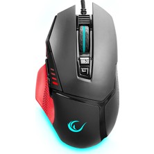 Rampage CENTAUR SMX-R13 Siyah/Kırmızı 8 Tuş Oyuncu RGB Mouse