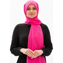 Düz Vual Kumaş Şal Pembe Pmb