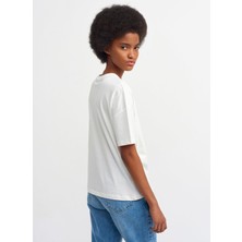 Dilvin 3683 Basic T-Shirt-Ekru