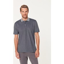 Emnana Gri Polo Yaka T-Shirt
