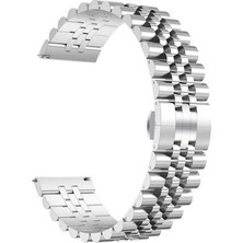 noktaks - Huawei GT2 46mm 22mm - Kordon Metal Kordon - KRD-36 - Gümüş - T16342