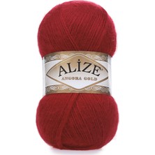 Alize Kırmızı Alize Angora Gold - 106  (5 Li Paket)