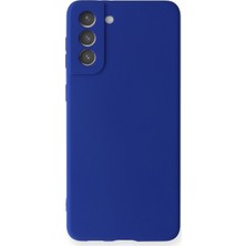 Nettech Samsung Galaxy S21 Plus Uyumlu Suide Silikon Kılıf Mavi