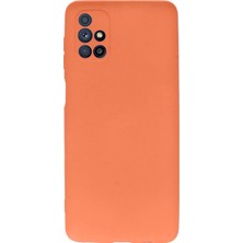 Nettech Samsung Galaxy M31S Uyumlu Nano Silikon Kılıf Turuncu