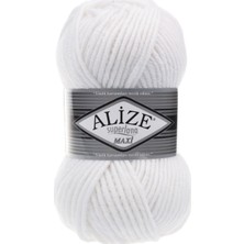 Alize Beyaz Alize Süperlana Maxi - 55  (5 Li Paket)