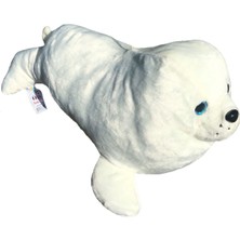 Halley Peluş Fok Balığı Beyaz 55 cm Sevimli