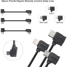 Profisher Djı Mavic Pro Tip-C Veri Kablosu 10 cm Telefonlar Için Siyah Renk