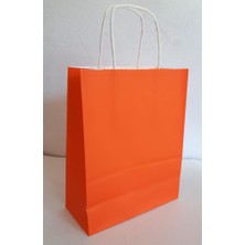 Event Party Store Kraft Kağıt Çanta Turuncu 18CM x 24CM - 1 Adet