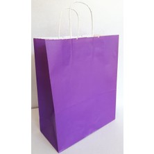 Event Party Store Kraft Kağıt Çanta Mor 25CM x 30CM - 1 Adet