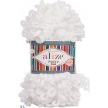 Beyaz Alize Puffy Fıne 55 (5 Li Paket)
