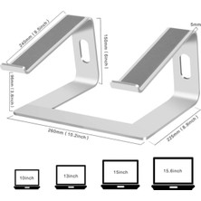 Hobimtek M5 Alüminyum Ergonomik Katlanır Macbook Bilgisayar Standı Bilgisayar Yükseltici 10 –17 inç