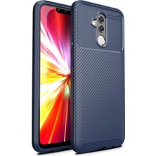 Caseart Huawei Mate 20 Lite Karbon Tasarımlı Kapak - Lacivert