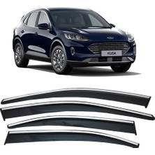 Araba Alışveriş Ford Aksesuar Kuga 2020 Sportif 4'lü Krom Rüzgarlık Seti