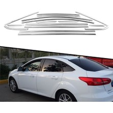 Araba Alışveriş Ford Oto Aksesuar Focus 2012 Sportif Metal Krom Cam Çıta Seti