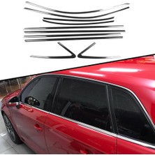 Araba Alışveriş Audi A3 Hb Sportif Tam Tur Metal Krom Cam Çıta Seti