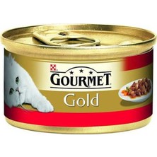 Gourmet Gold Sığır Etli Tavuklu Kedi Konservesi 85 gr Ekonomik Karışık Tatlı Lezzet