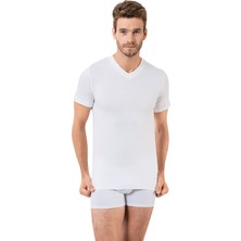 Öztaş Underwear 3'lü Erkek Geniş V Yaka