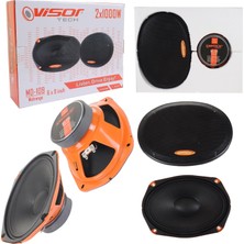 Vısor Oto Hoparlör Oval 6x9 Inch Midrange (160X240MM) 2X1000W-2X500RMS Ses Kalitesi