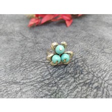 Hd Marketim Kadın Yüzük Dogal Turkuaz Taşlı Moda Yüzük