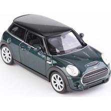 Welly 1:38 Mini Cooper New Mini Hatch Çek Bırak Model Araba Krem