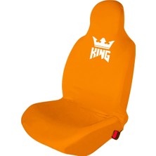 Öziron Ford Focus Sedan Comfort Oto Koltuk Servis Kılıfı Penye King Baskılı Ön Arka Takım Gri