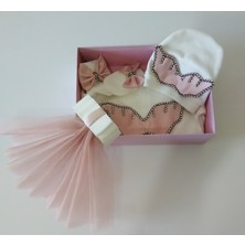 Terzim Ayşenur Terzim Ayşenur Pudra Renkli Melek Kanatlı Tütülü Tulum + Kutu