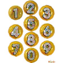 İkm Folyo Yuvarlak Rakam Balon Gold 2