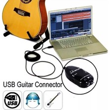 Wozlo WZ-7820 USB Gitar Guitar Link Kablosu Çevirici Dönüştürücü