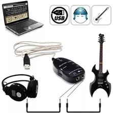 Wozlo WZ-7820 USB Gitar Guitar Link Kablosu Çevirici Dönüştürücü