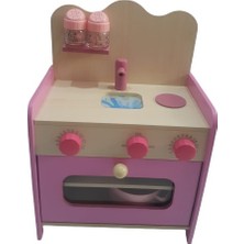 Ipekstarkids Ahşap Pembe Mutfak Set