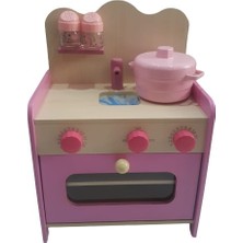 Ipekstarkids Ahşap Pembe Mutfak Set