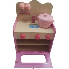 Ipekstarkids Ahşap Pembe Mutfak Set
