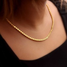 Gumush Gümüş Gold Pullu Arpa Zincir