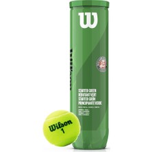 Wilson WRT147500 Roland Garros Starter Green Itf Onaylı 4 Lü Tenis Antrenman Topu Yeşil