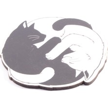 Tedz Collection White Cat Black Cat Bardak Altlığı