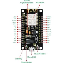 Keyestudio ESP8266 ESP-12F CH340G Wifi Modülü Arduino Nodemcu Kartı - Kablo Dahildir