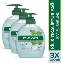 Palmolive Spa Therapy Clay Tonus Kil ve Okaliptus Yağı Sıvı El Sabunu 3 x 300 ml