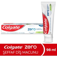 Colgate Zero Spearmint Doğal Nane Aroması Şeffaf Diş Macunu 98 ml