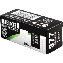 Maxell 377 SR626SW 1.55V Saat Pili 10'lu