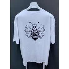 Amor Man World Wıde Arı Dijital Baskılı Oversize Bol Kesim Yeni Trend Pamuk Erkek Tşört