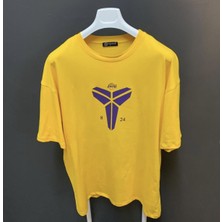 Amor Man Bol Kesim Oversize Bryant 24 Sırt Dijital Baskılı Pamuk Erkek Sokak Stili Tşört