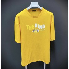 Amor Man Bol Kesim Lakers Dijital Baskılı Ter Tutmayan Outdoor Erkek Tşört