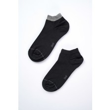 Dagi Siyah EC748 Erkek 2'li Patik Çorap-Sy