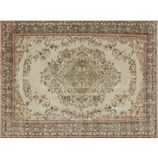 Sempati Halı Eskitme El Dokuma Vintage Halı 193 x 251 cm 7536