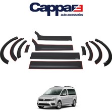 Cappafe Volkswagen Caddy Dodik Seti Uv Katkılı Abs K.ş. Çift Sürgülü Mat Siyah 12 Parça 2010-2015